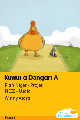 Cover of Kuwui-a Dǝngaɍi-A, a Kanuri picture book