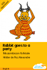 Cover of Rabbit goes to a party by Mozambican folktale