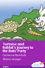 Cover of Tortoise and Rabbit's Journey to the Bats’ Party by Catherine Nambubi