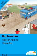 Cover of Big blue bus by Mecelin Kakoro