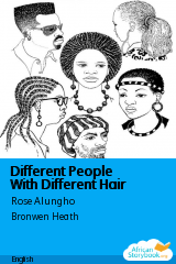 Cover of Different People With Different Hair by Clare Verbeek, Thembani Dladla, Zanele Buthelezi