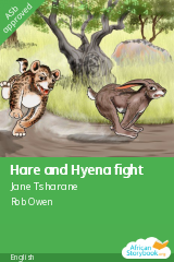 Cover of Hare and Hyena fight by Phoebe Sibomana