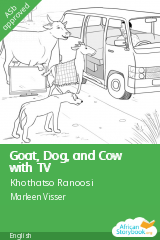 Cover of Goat, Dog, and Cow with TV by Fabian Wakholi