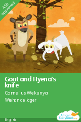 Cover of Goat and Hyena's knife by Wekunya Cornelius