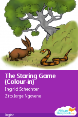 Cover of The Staring Game (Colour-in) by Mozambican folktale