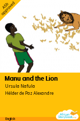 Cover of Manu and the Lion by Mozambican folktale