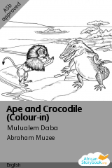 Cover of Ape and Crocodile (Colour-in) by Mulualem Daba