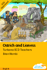 Cover of Ostrich and Lioness by Daniel Nanok