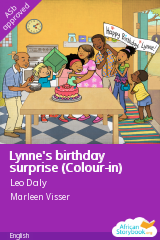 Cover of Lynne's birthday surprise (Colour-in) by Leo Daly