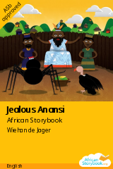 Cover of Jealous Anansi by Ghanaian folktale