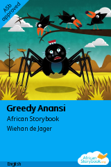 Cover of Greedy Anansi by Ghanaian folktale