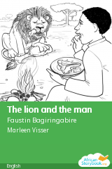 Cover of The lion and the man by Faustin Bagiringabire