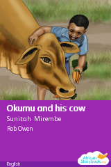 Cover of Okumu and his cow by Sunitah Mirembe