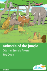 Cover of Animals of the jungle by Odama Brenda Awate