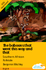 Cover of The baboons that went this way and that by Southern African Folktale