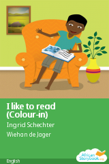 Cover of I like to read (Colour-in) by Letta Machoga