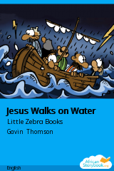 Cover of Jesus Walks on Water by Little Zebra Books