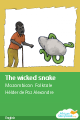 Cover of The wicked snake by Mozambican Folktale