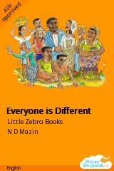 Cover of Everyone is Different by Little Zebra Books