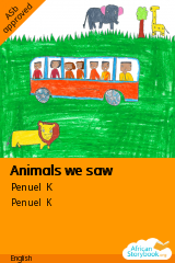 Cover of Animals we saw by Penuel K