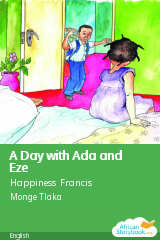 Cover of A Day with Ada and Eze by Happiness Francis, Ramat Haruna