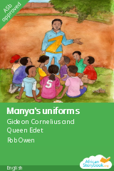 Cover of Manya's uniforms by Gideon Cornelius and Queen Edet
