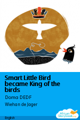 Cover of Smart Little Bird became King of the birds by South African Folktale