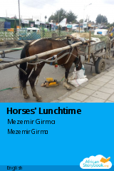 Cover of Horses' Lunchtime by Mezemir Girma