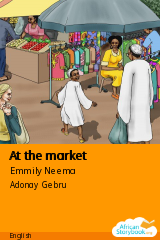 Cover of At the market by Emmily Neema
