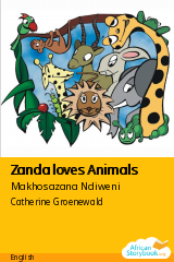 Cover of Zanda loves Animals by Makhosazana Ndiweni