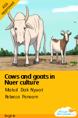 Cover of Cows and goats in Nuer culture by Maluil Dak Nyuot