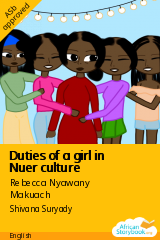 Cover of Duties of a girl in Nuer culture by Rebecca Nyaway Makuach