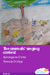 Cover of The animals' singing contest by Ajiroegene Osita