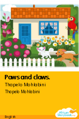 Cover of Paws and claws. by Thapelo Mohlabini
