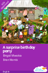 Cover of A surprise birthday party by Brigid Mwakio