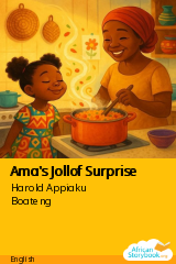 Cover of Ama's Jollof Surprise by Harold Appiaku Boateng