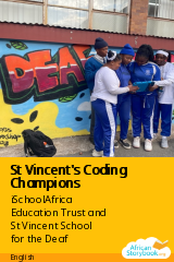 Cover of St Vincent's Coding Champions by iSchoolAfrica Education Trust and St Vincent School for the Deaf