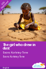 Cover of The girl who drew in dust by Evans Korletey-Tene