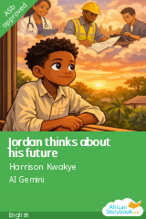 Cover of Jordan thinks about his future by Harrison Kwakye