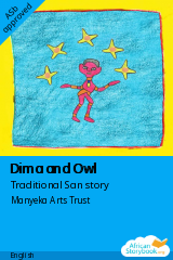 Cover of Dima and Owl by Traditional San story