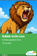 Cover of Rabbit tricks Lion by Collins Japhet Osei