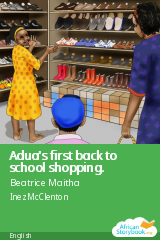 Cover of Adua's first back to school shopping. by Beatrice Maitha