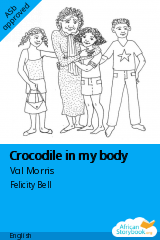 Cover of Crocodile in my body by Val Morris