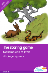 Cover of The staring game by Mozambican folktale