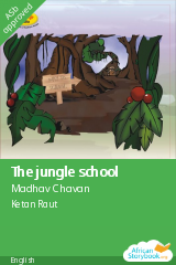 Cover of The jungle school by Madhav Chavan